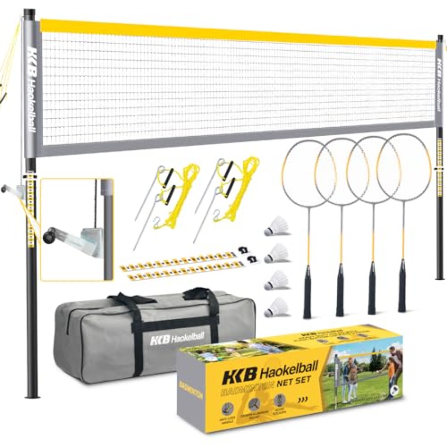 Badminton Outdoor - Backyard outdoor badminton set: heavy-duty anti-sag