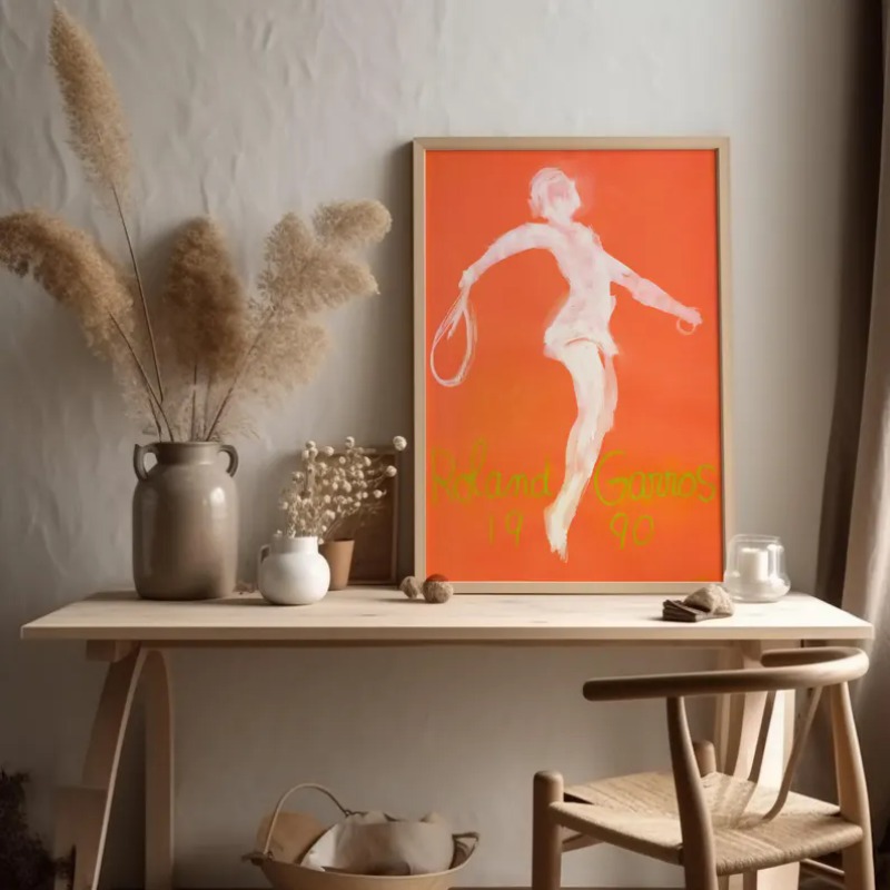 Contemporary Tennis Game Poste - Badminton Quotes recensie en prijs