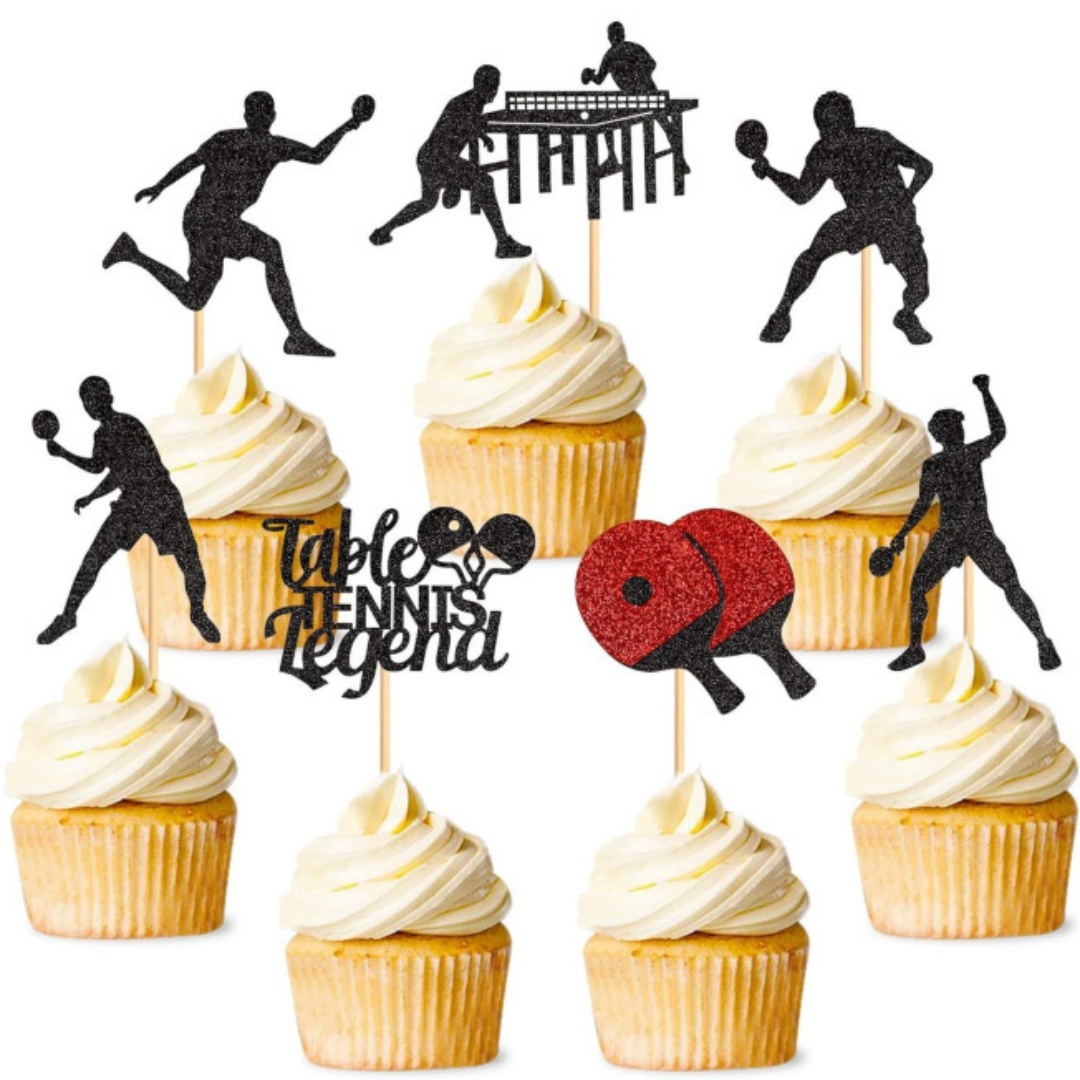 Ping Pong Cake Topper Happy Bi - Badminton Quotes recensie en prijs