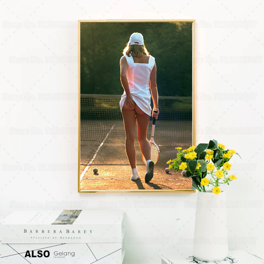 Sexy Tennis Girl Poster Sunset - Badminton Quotes recensie en prijs