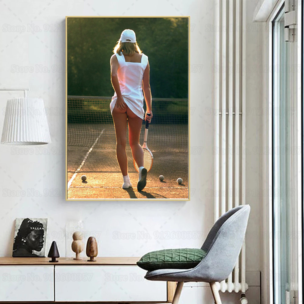 Sexy Tennis Girl Poster Sunset - Badminton Quotes recensie en prijs