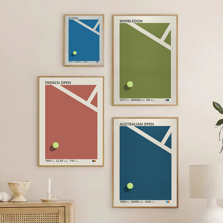 Tennis Tournaments Wall Art Pr - Badminton Quotes recensie en prijs