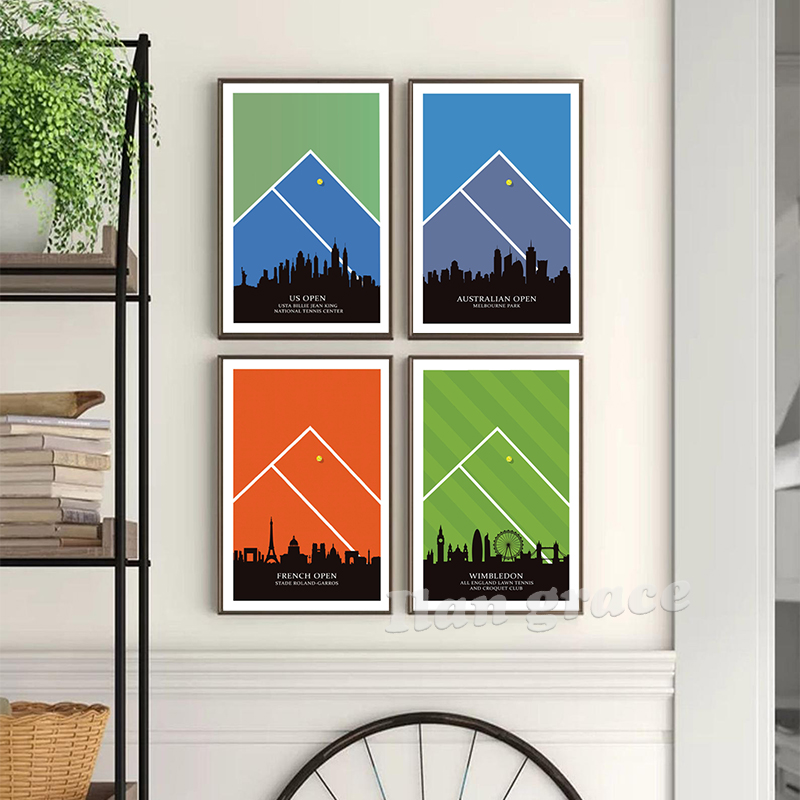 Tennis Tournaments Wall Art Pr - Badminton Quotes recensie en prijs