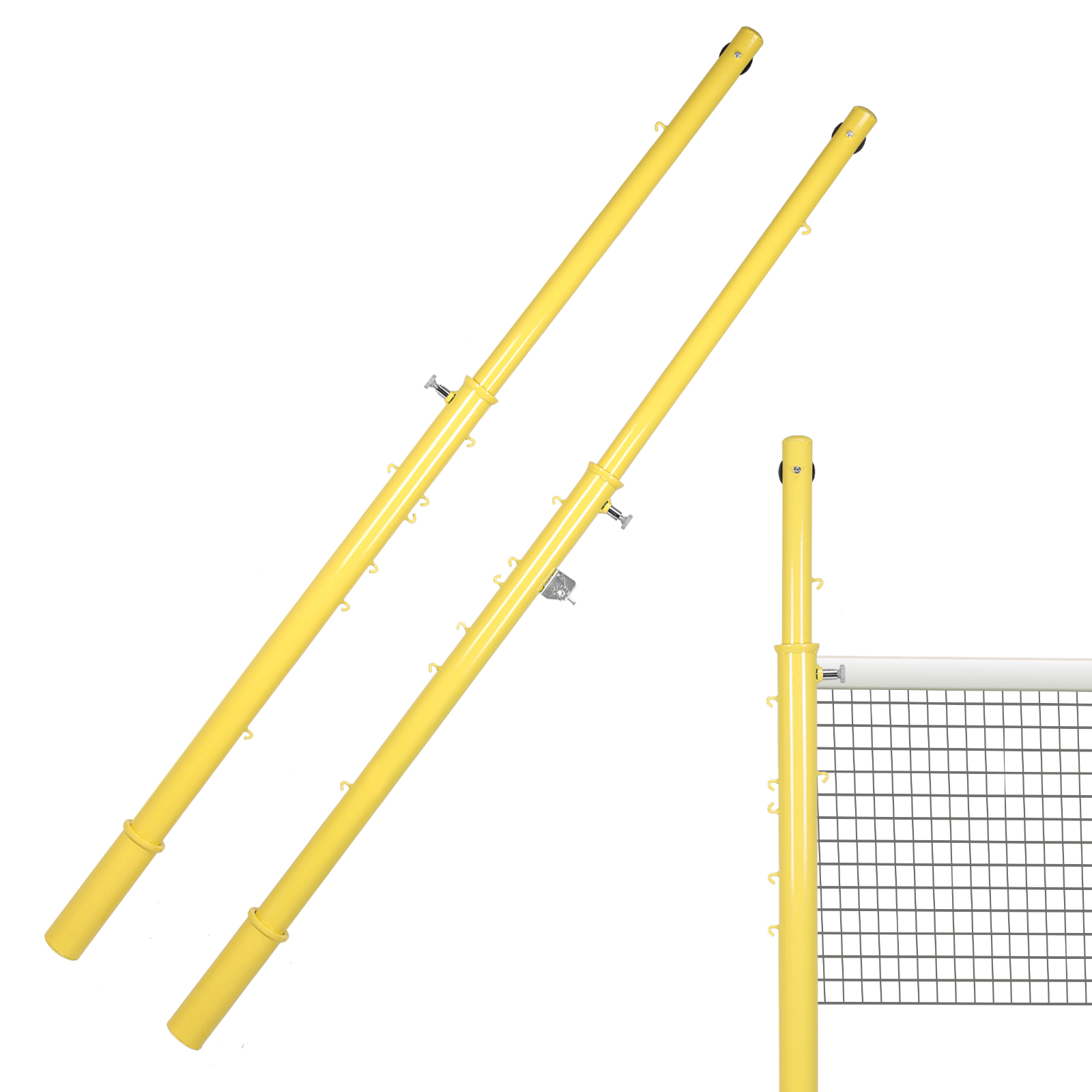 Removable Steel Volleyball Pos - Badminton Outdoor recensie en prijs