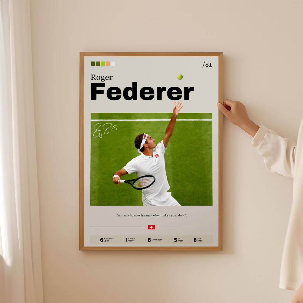 Tennis star Federer Alcaraz Po - Badminton Quotes recensie en prijs