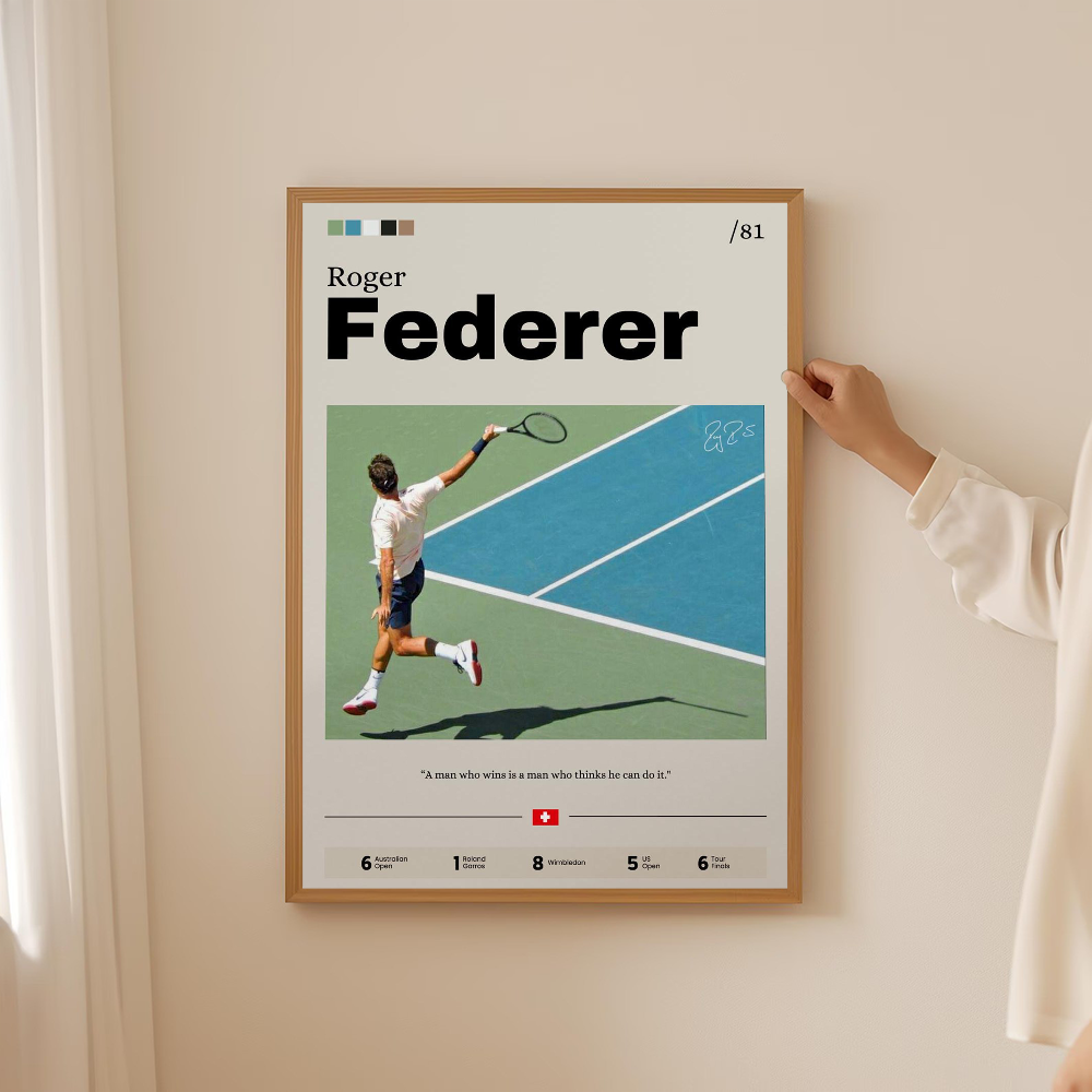 Tennis star Federer Alcaraz Po - Badminton Quotes recensie en prijs
