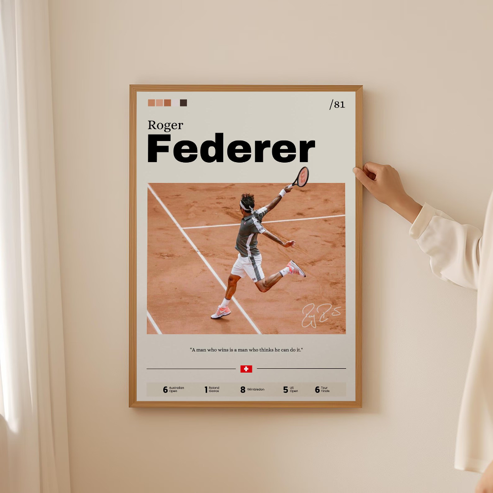 Tennis star Federer Alcaraz Po - Badminton Quotes recensie en prijs